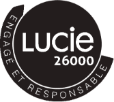 Logo Lucie 26000, engagé et responsable